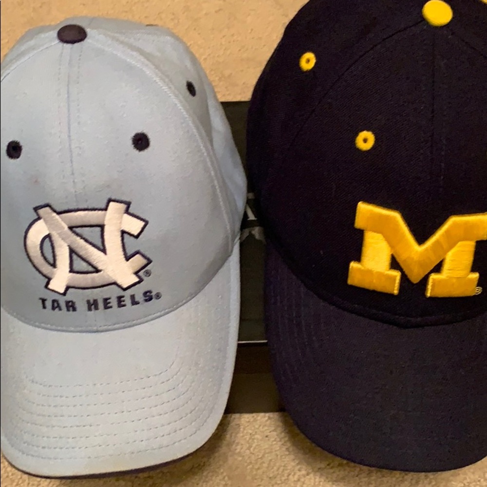 Two College Baseball Caps, Michigan & UNC, used GC - Picture 6 of 6